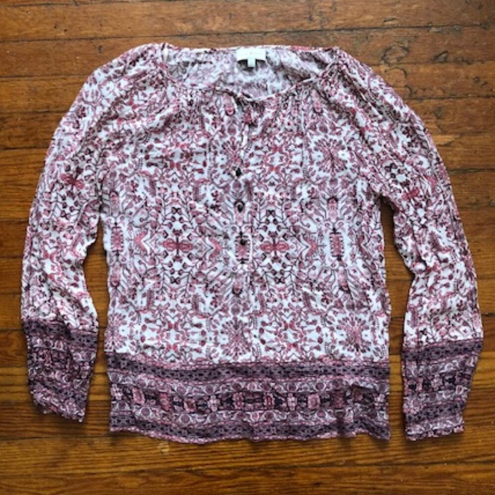 Lucky Brand Floral Top Size Small